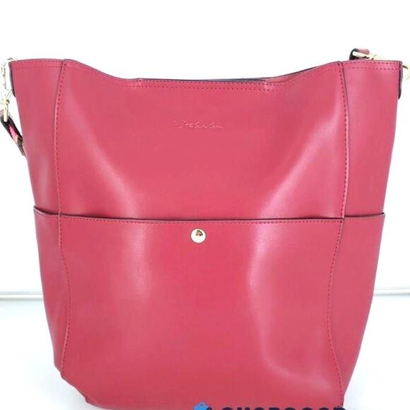 Bostanten Lotty Leather Hobo Bucket Tote Bag - Picture 2 of 12